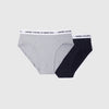 Boys Solid Regular Fit Pack of 2 Briefs