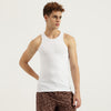 Men Regular Fit Round Neck Solid Pack of 2 Vest