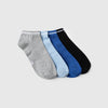Unisex Solid Pack of 4 Unisex Ankle Length Socks