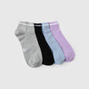 Unisex Solid Pack of 4 Unisex Ankle Length Socks