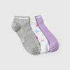 Unisex Brand Logo Pack of 3 All Over Icon Ankle Length Socks