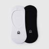 Unisex Solid Pack of 2 Invisible Liner Socks