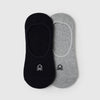 Unisex Solid Pack of 2 Invisible Liner Socks