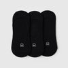 Unisex Solid Pack of 3 Invisible Liner Socks