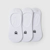 Unisex Solid Pack of 3 Invisible Liner Socks