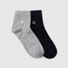 Men Solid Pack of 2 Socks