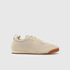 Men Solid Lace-Up Retro Toe Covered Sneakers