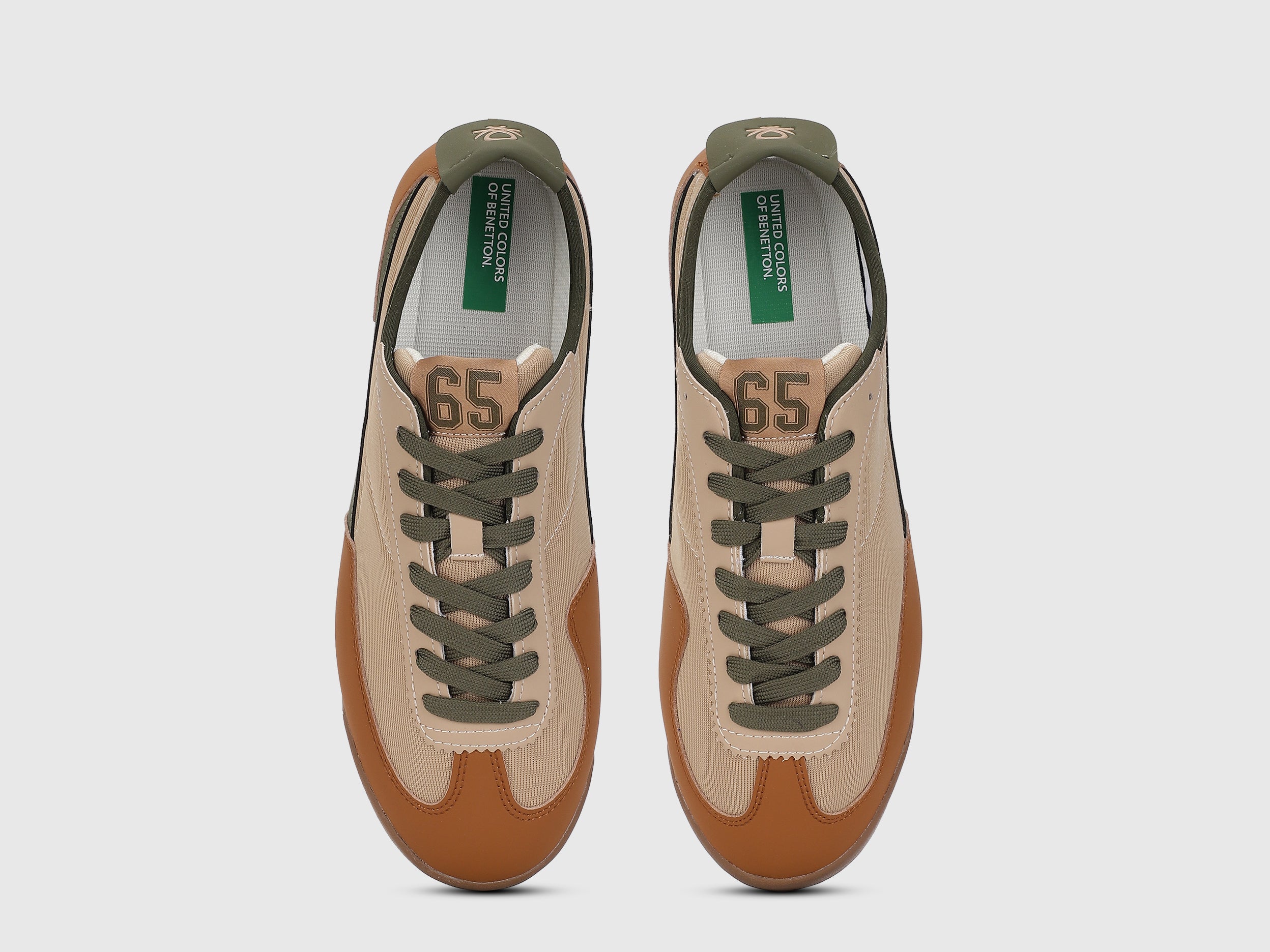 Men PU Mesh Colorblocked Sneakers
