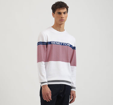 Regular Fit Crew Neck Striped Pullover