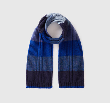 Multi-Colour Striped Check Scarf