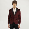 Regular Fit Lapel Collar Solid Blazer