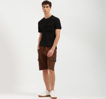 Solid Relaxed Fit Shorts