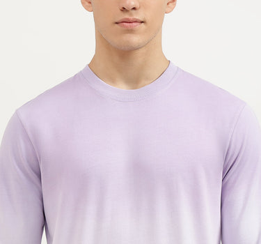 Regular Fit Crew Neck Ombre Sweatshirt