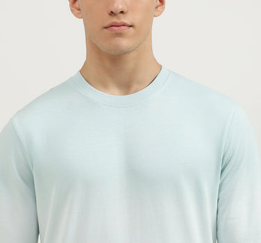 Regular Fit Crew Neck Ombre Sweatshirt