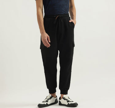 Solid Baggy Fit Track Pants