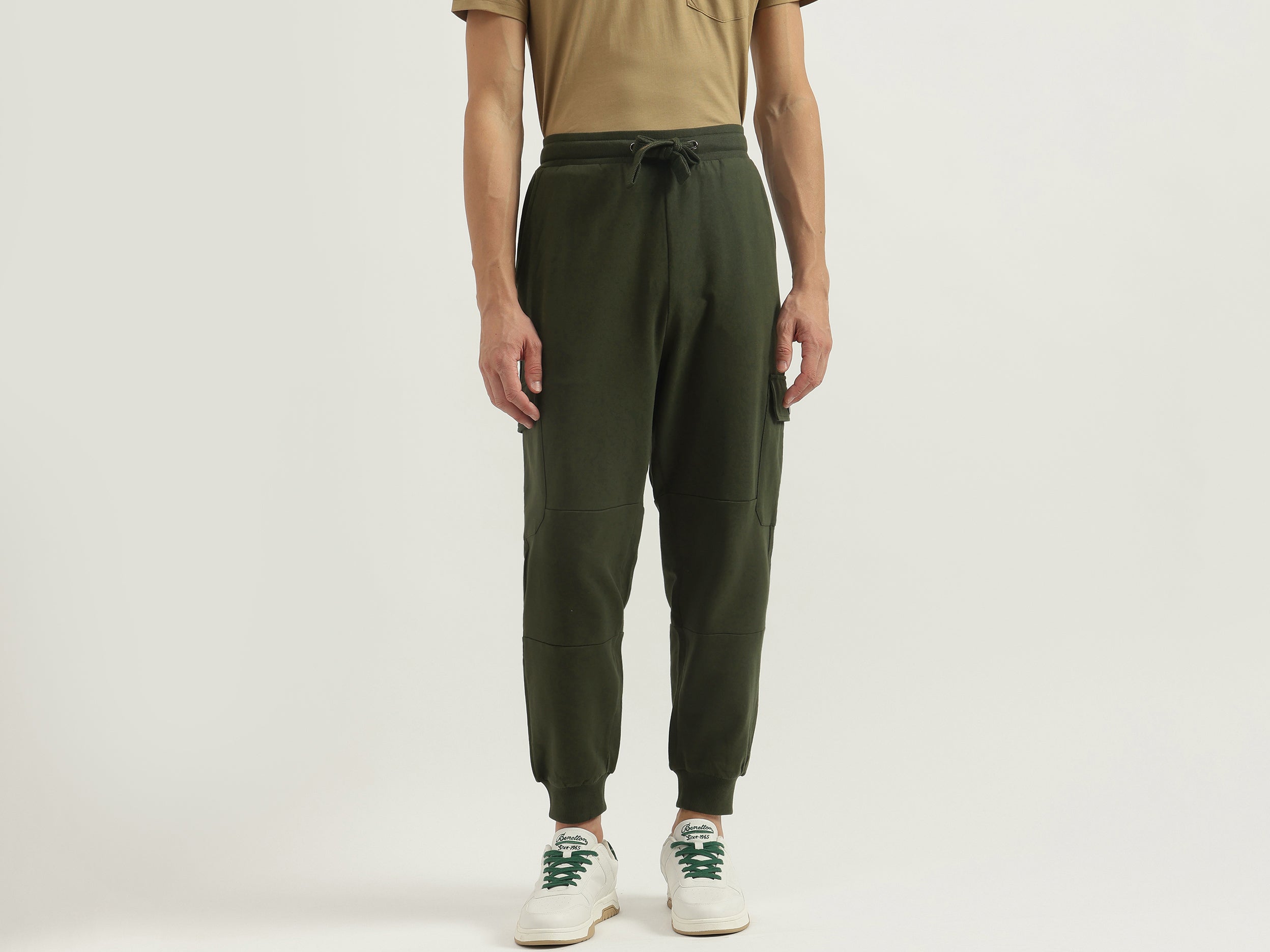 Solid Baggy Fit Track Pants