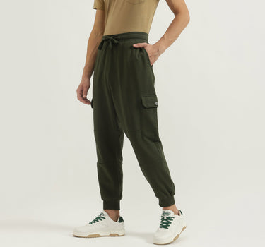 Solid Baggy Fit Track Pants