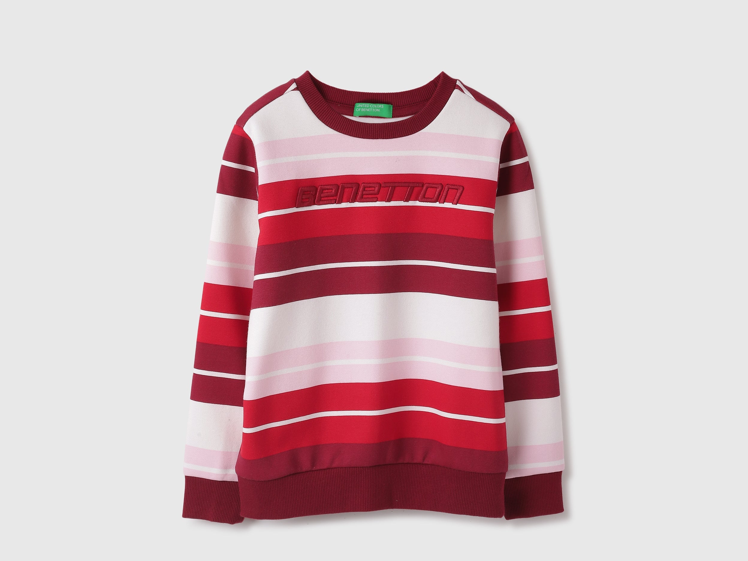 Regular Fit Round Neck Striped Sweatshirts