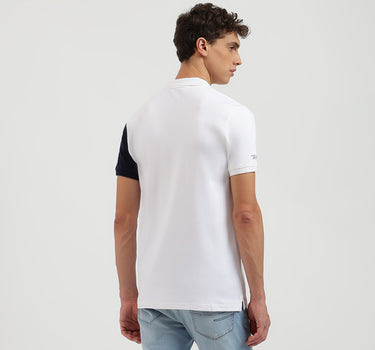 Regular Fit Collared Color Block Polo T-Shirt