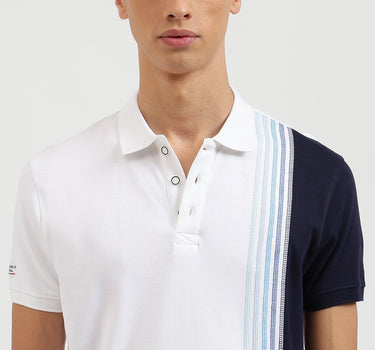 Regular Fit Collared Color Block Polo T-Shirt