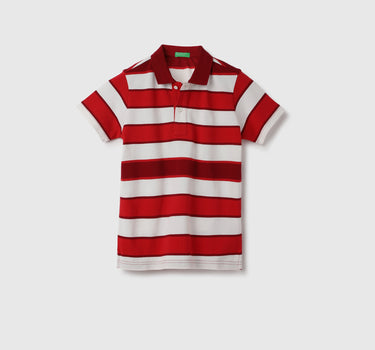 Regular Fit Collared Striped Polo T-Shirt