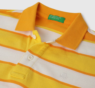 Regular Fit Collared Striped Polo T-Shirt