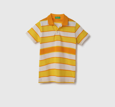 Regular Fit Collared Striped Polo T-Shirt