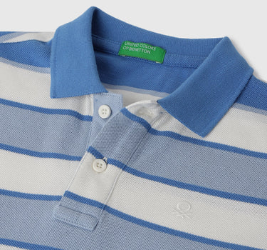 Regular Fit Collared Striped Polo T-Shirt