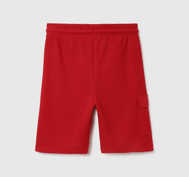 Textured Regular Fit Bermuda Shorts