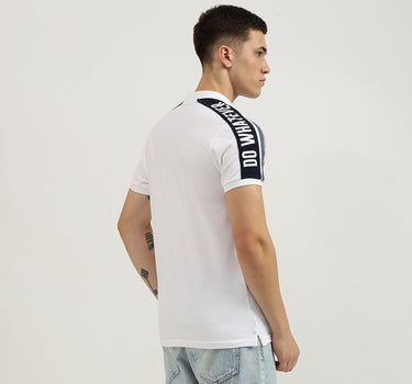 Regular Fit Collared Tape Detail Polo T-Shirt