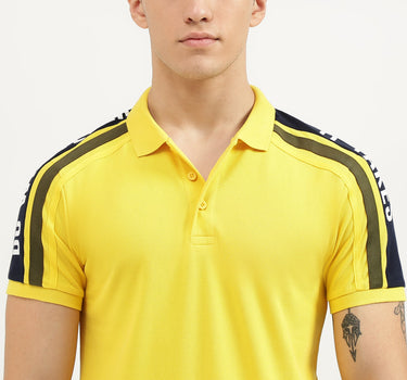 Regular Fit Collared Tape Detail Polo T-Shirt