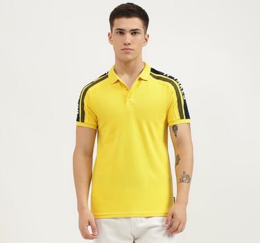 Regular Fit Collared Tape Detail Polo T-Shirt