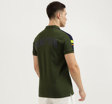 Regular Fit Collared Logo Detail Polo T-Shirt