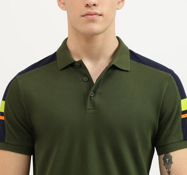 Regular Fit Collared Logo Detail Polo T-Shirt