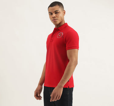 Regular Fit Collared Applique Polo T-Shirt