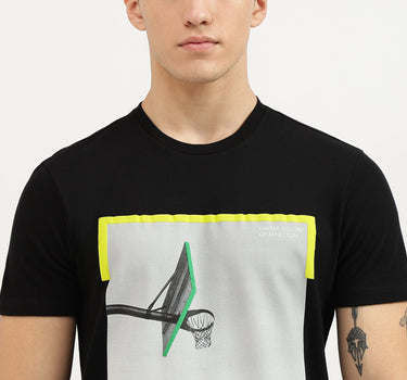 Regular Fit Crew Neck Graphic T-Shirt