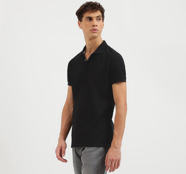 Regular Fit Collared Solid Polo T-Shirt