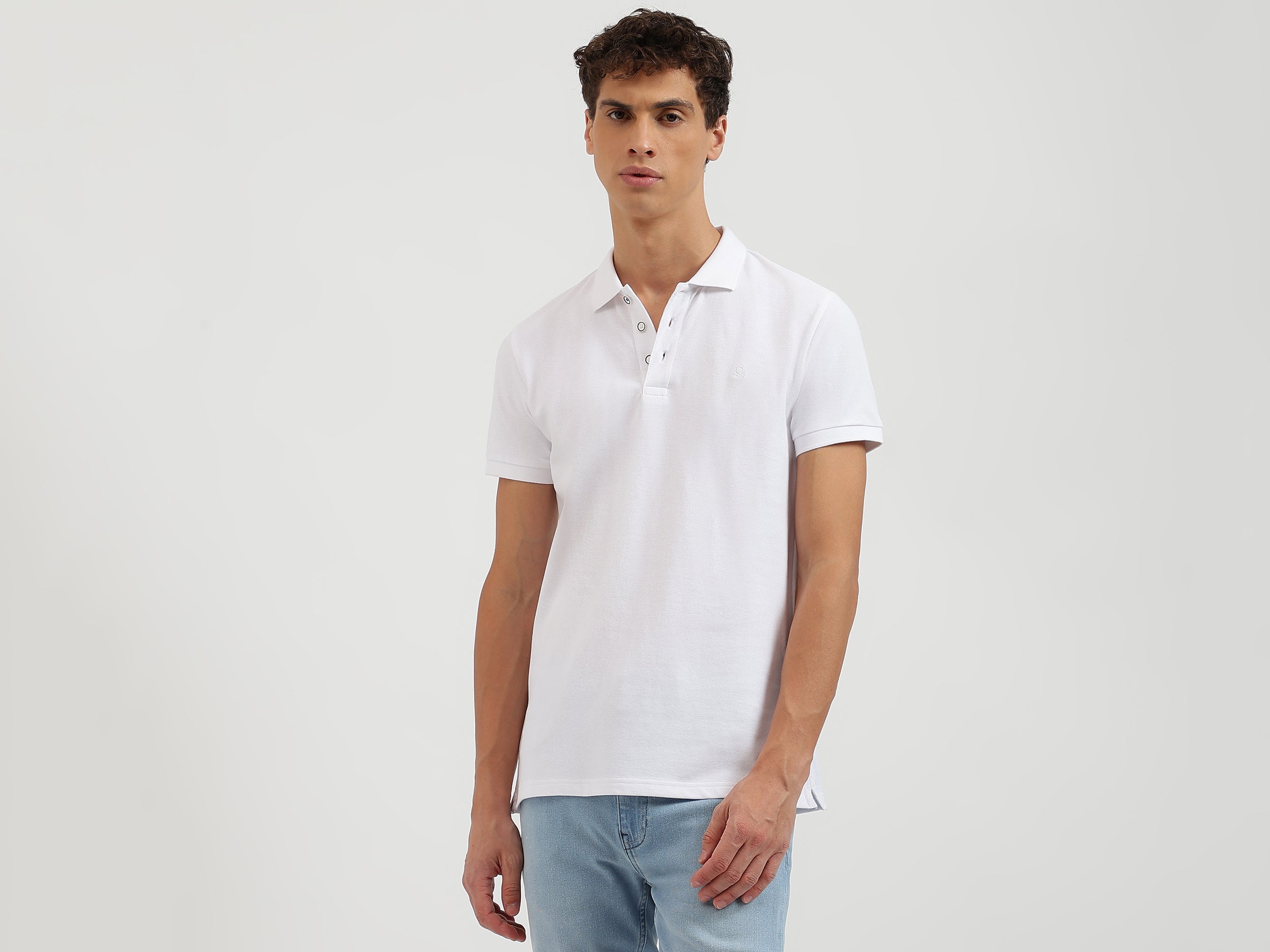 Regular Fit Collared Solid Polo T-Shirt