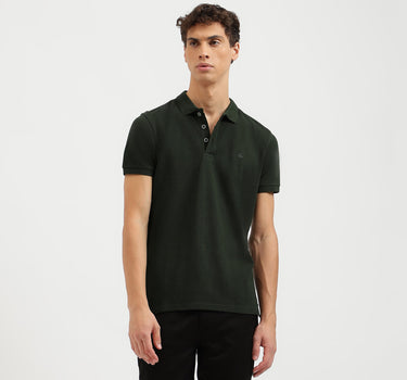 Regular Fit Collared Solid Polo T-Shirt