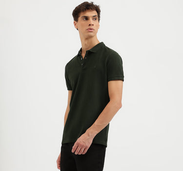 Regular Fit Collared Solid Polo T-Shirt