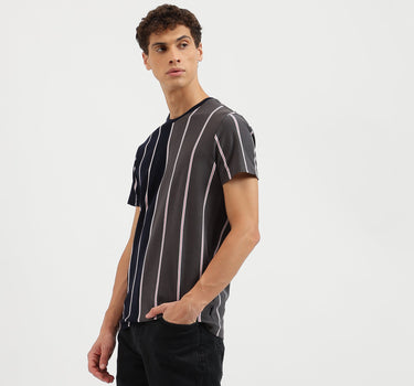 Regular Fit Crew Neck Striped T-Shirt