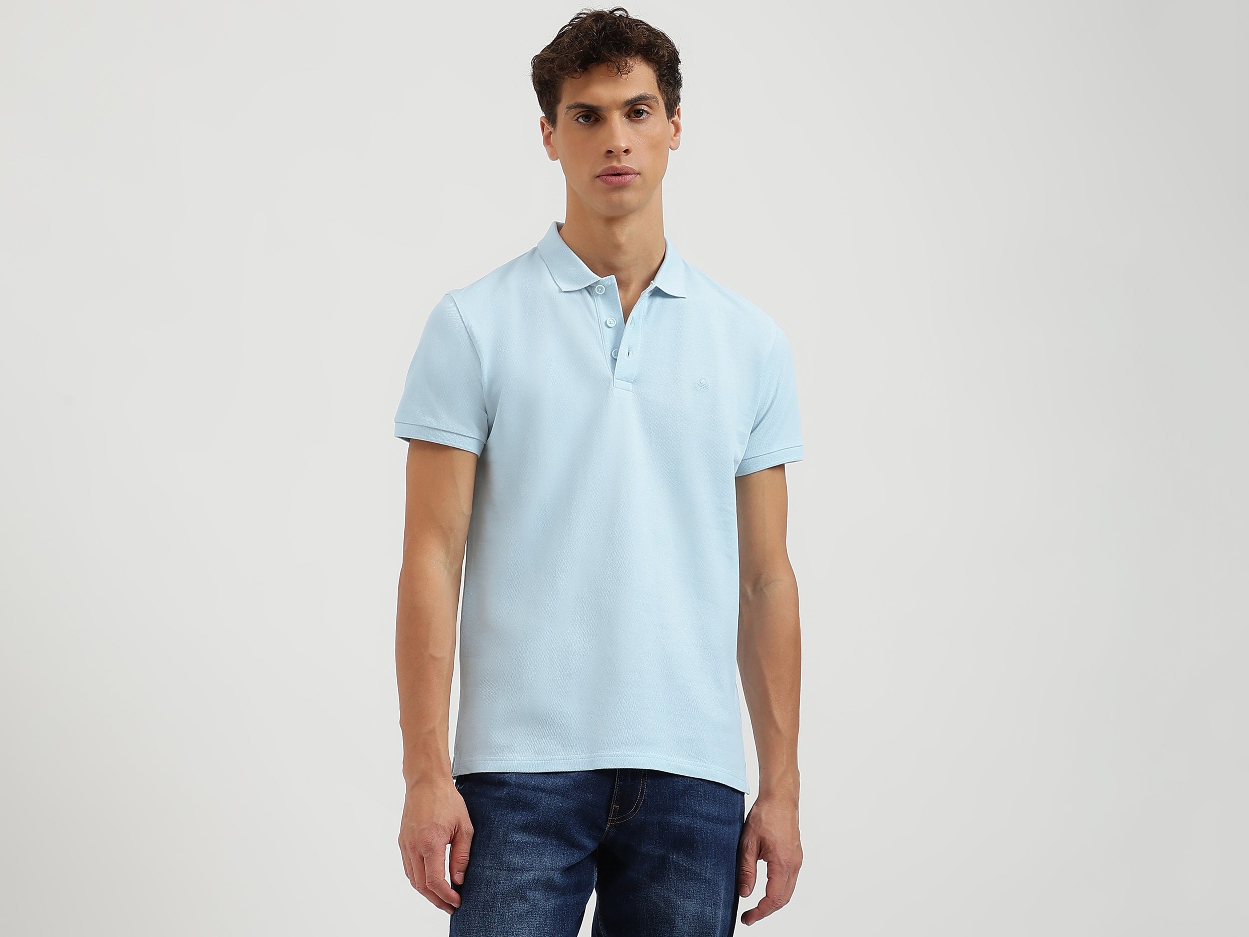 Regular Fit Collared Solid Polo T-Shirt