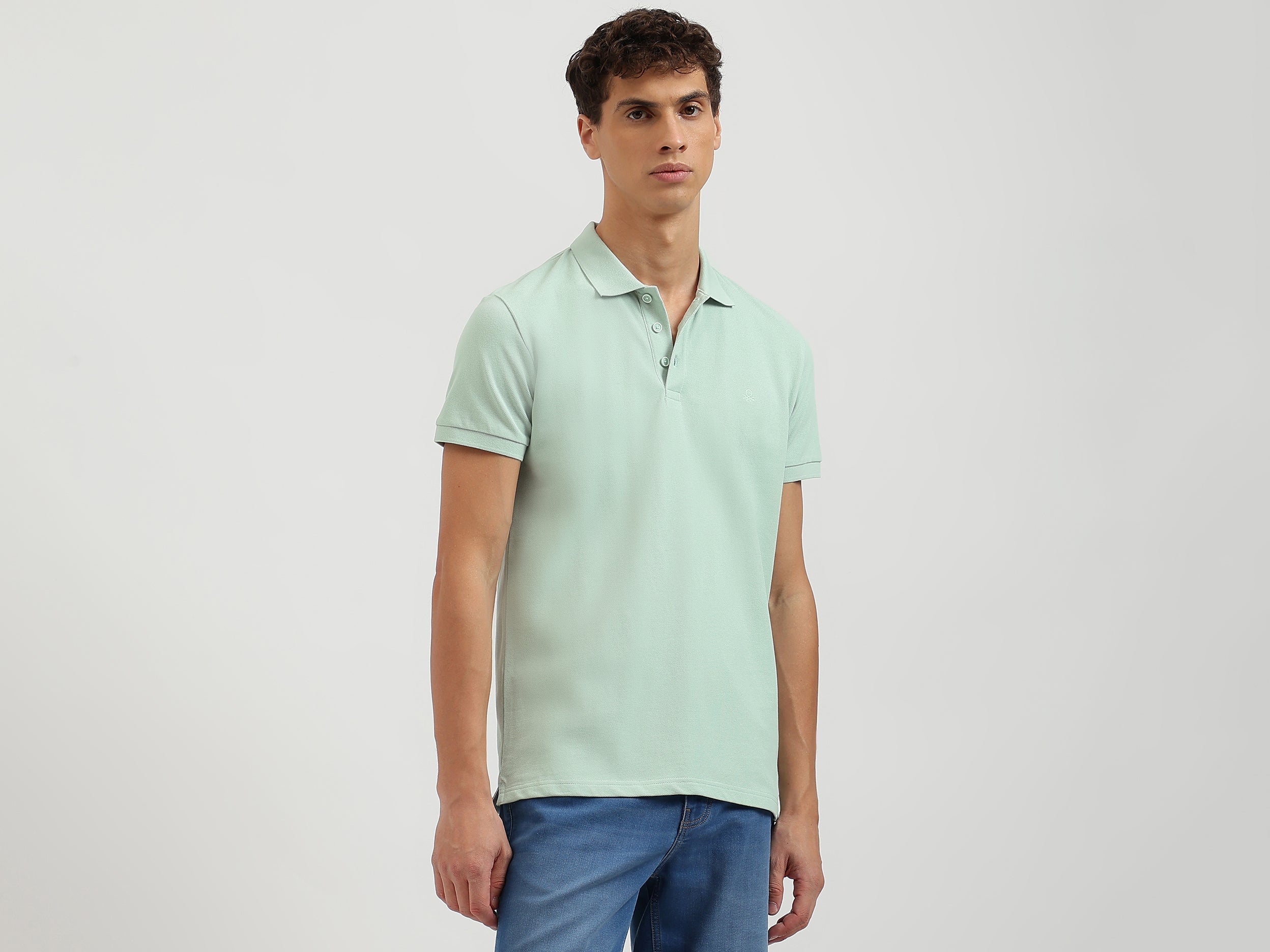 Regular Fit Collared Solid Polo T-Shirt