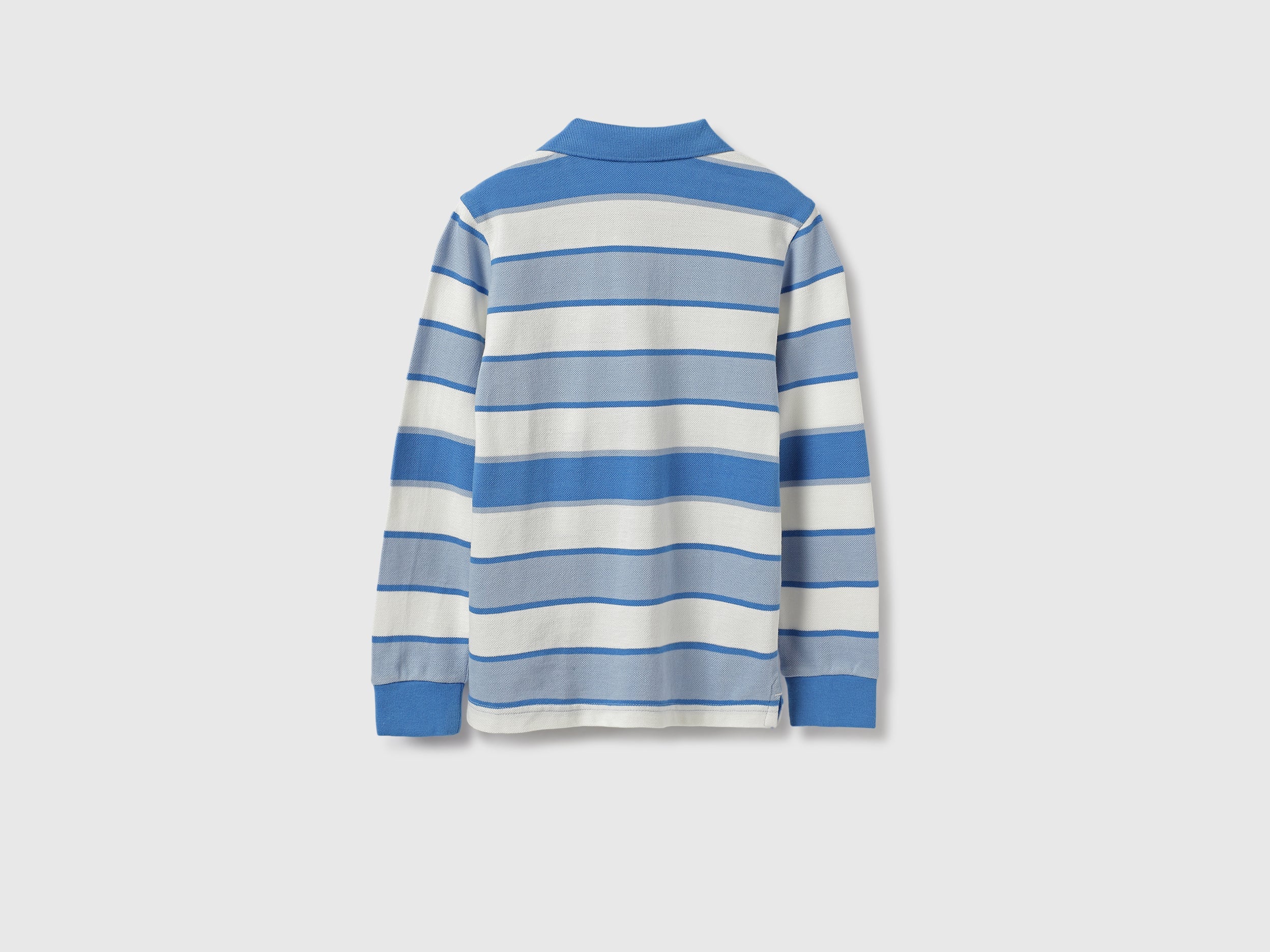 Regular Fit Polo Neck Striped Tshirt