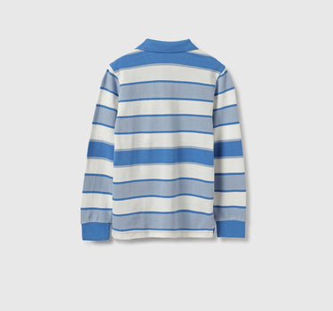 Regular Fit Polo Neck Striped Tshirt