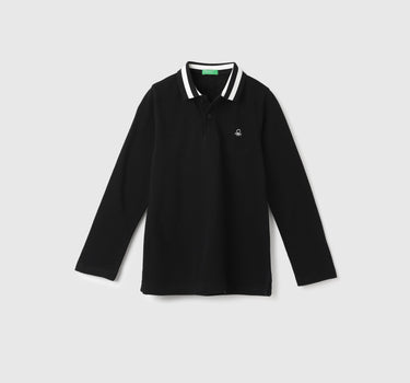 Regular Fit Collared Solid Polo T-Shirt