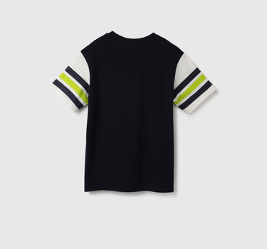 Relaxed Fit Crew Neck Embroidered T-Shirt