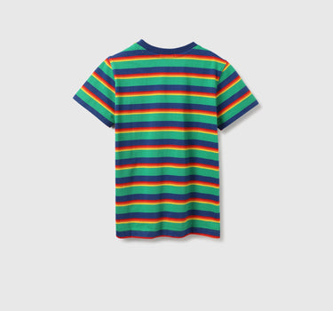 Regular Fit Round Neck Striped Tshirt