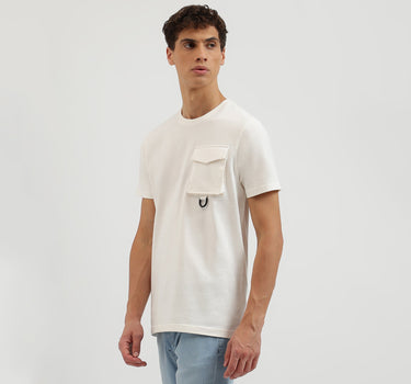 Relaxed Fit Crew Neck Solid T-Shirt