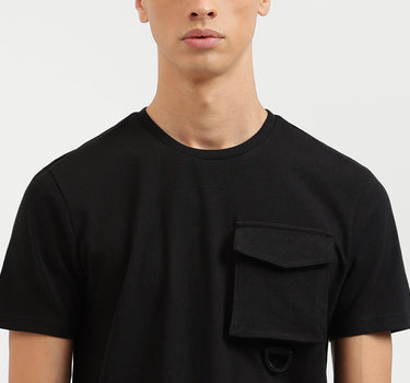 Relaxed Fit Crew Neck Solid T-Shirt